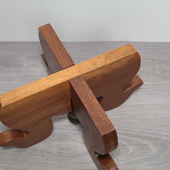 Vintage Wooden Ducks Candlestick Holder - Picture 4 of 7